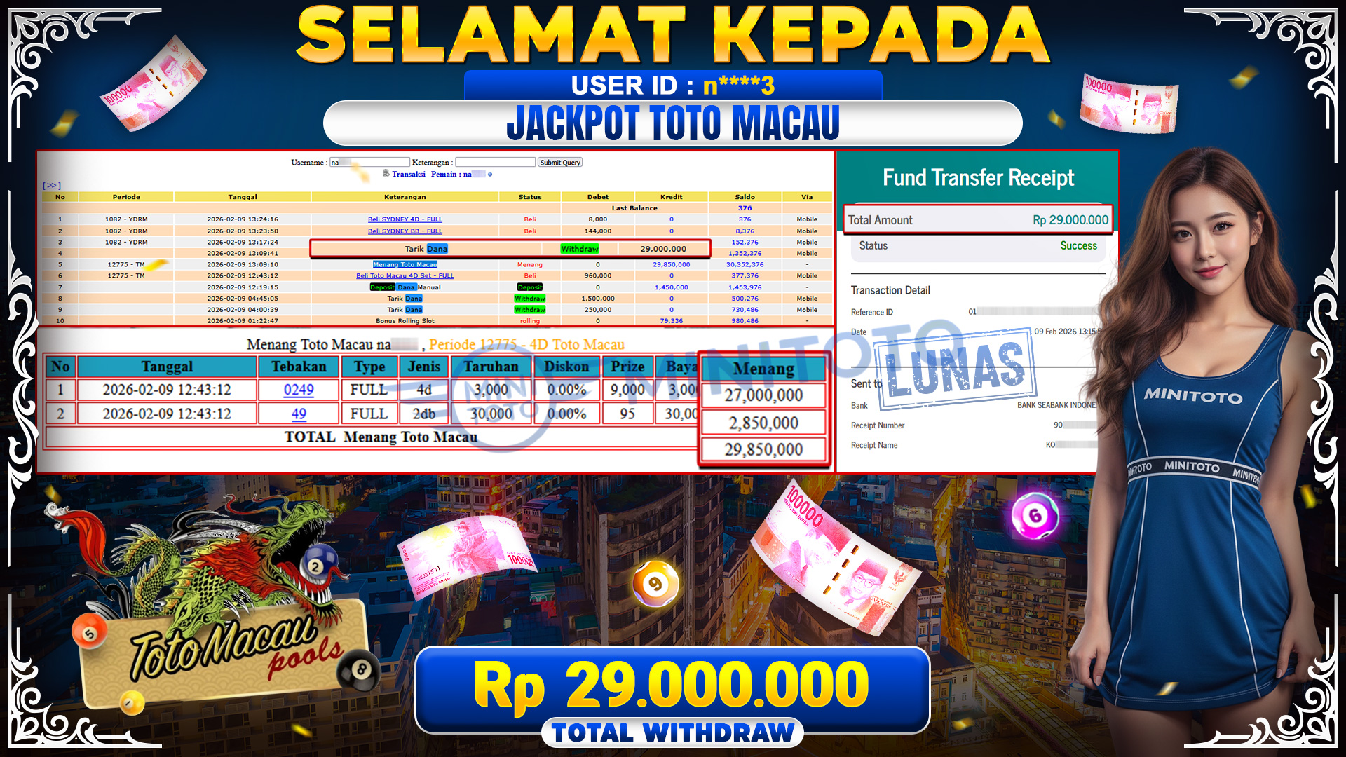 JACKPOT TOTO MACAU