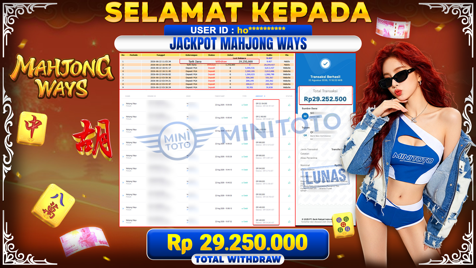 BUKTI JACKPOT MAHJONG WAYS - PG SOFT