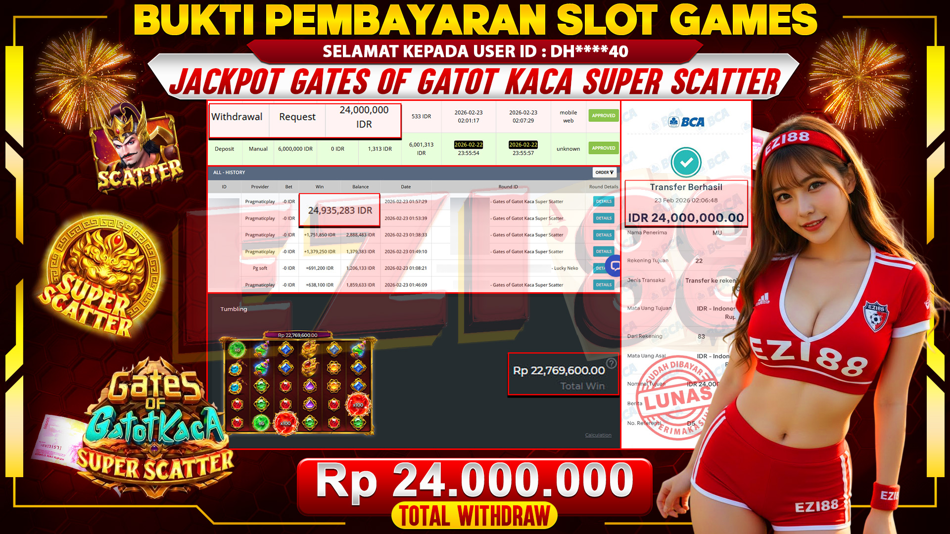 JACKPOT GATES OF GATOT KACA SUPER SCATTER