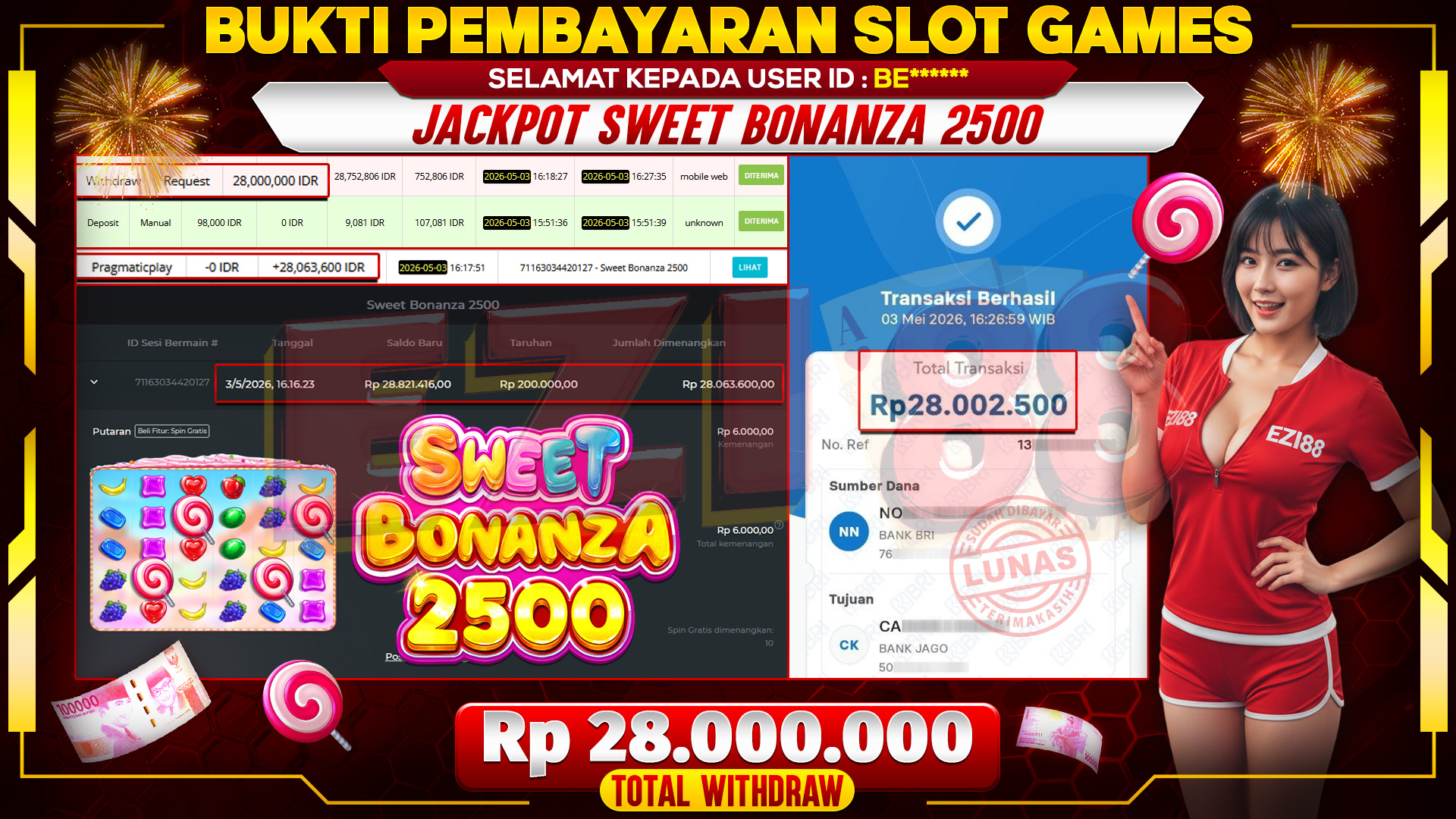 JACKPOT SWEET BONANZA 2500