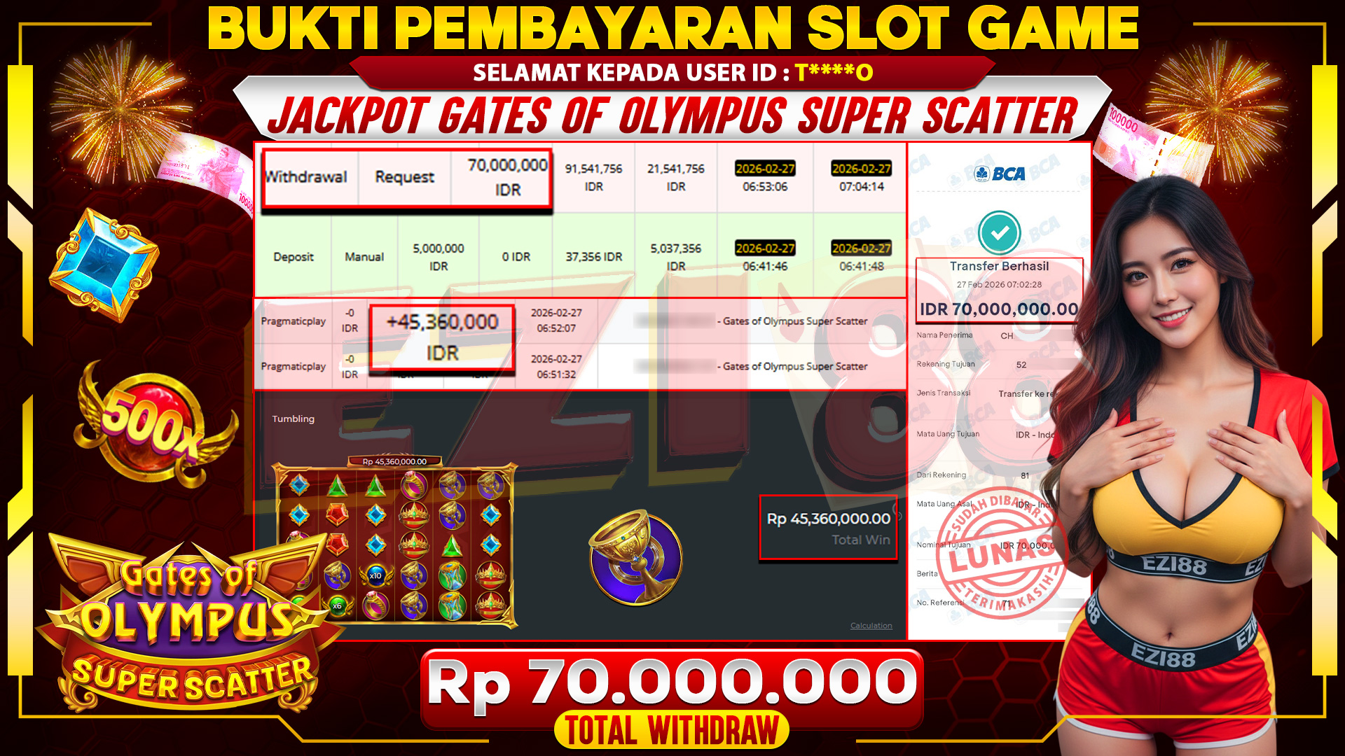 JACKPOT GATES OF OLYMPUS SUPER SCATTER