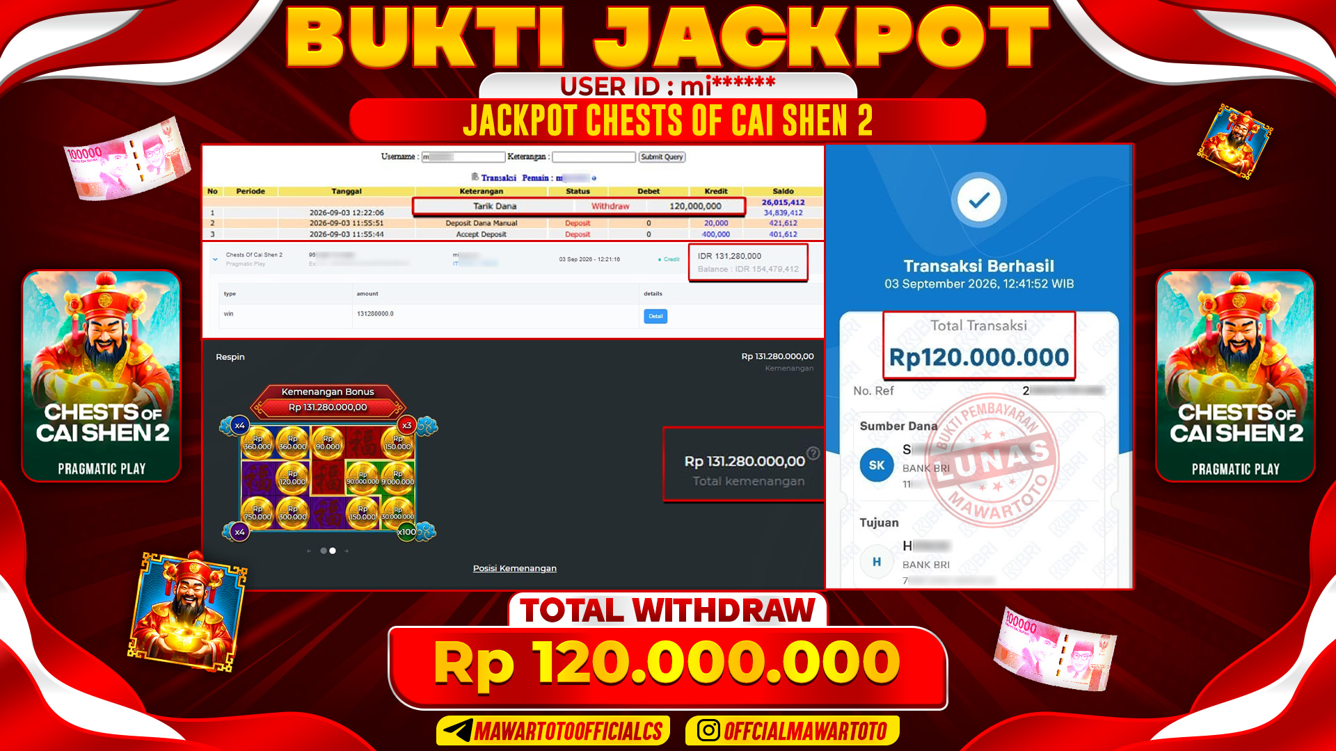 JACKPOT CHESTS OF CAI SHEN 2