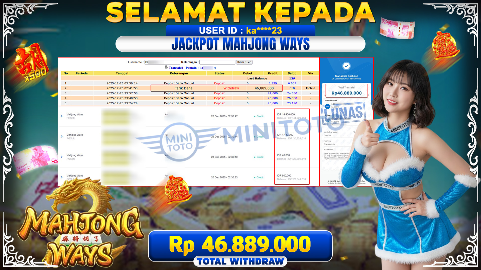 JACKPOT SLOT MAHYONG WAYS