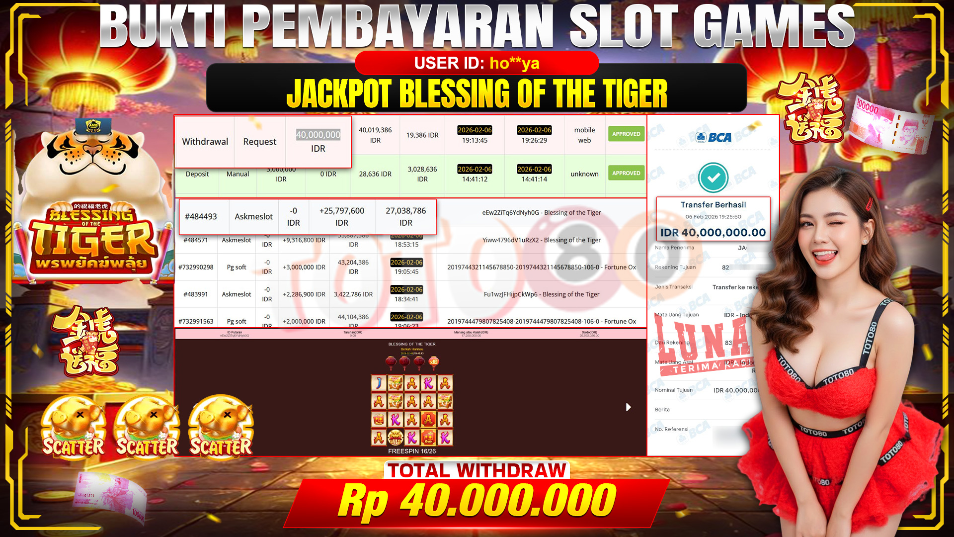 JACKPOT BLESSING OF THE TIGER