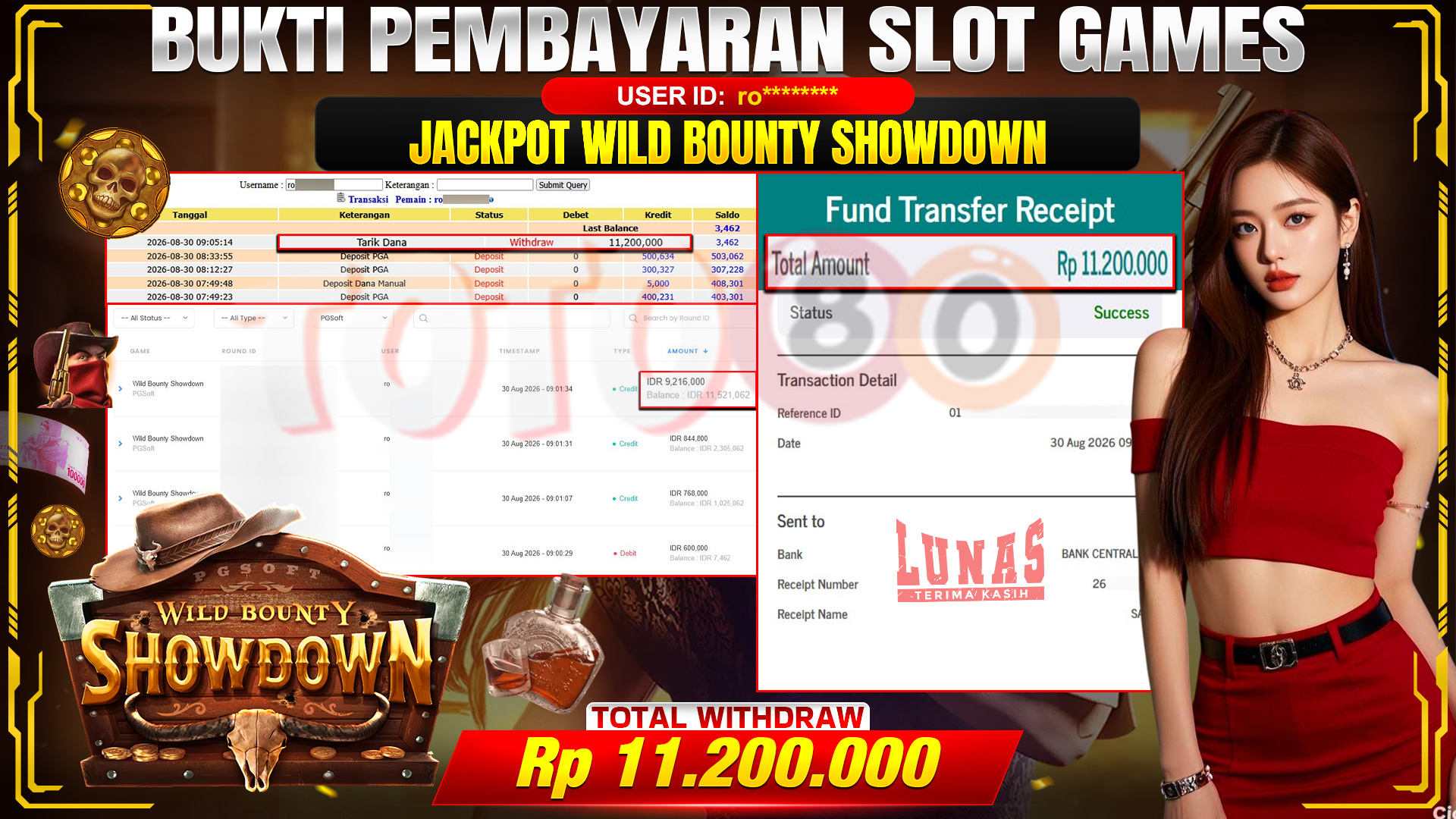💰🎉 TOTO80 – JACKPOT SLOT WILD BOUNTY SHOWDOWN  RP. 11.200.000- TELAH DIBAYARKAN!💰🎉