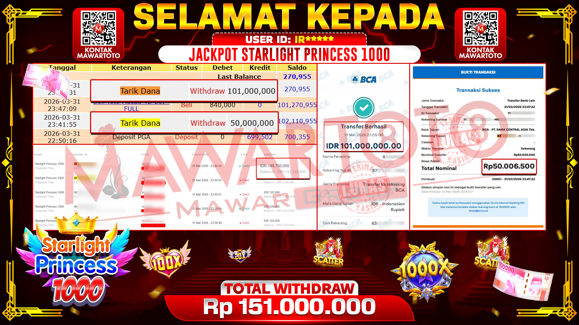 JACKPOT STARLIGHT PRINCESS 1000