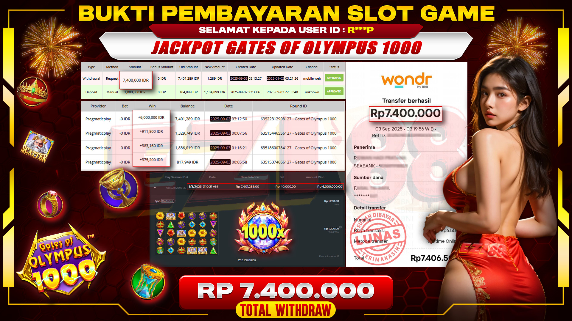 JACKPOT GATES OF OLYMPUS 1000