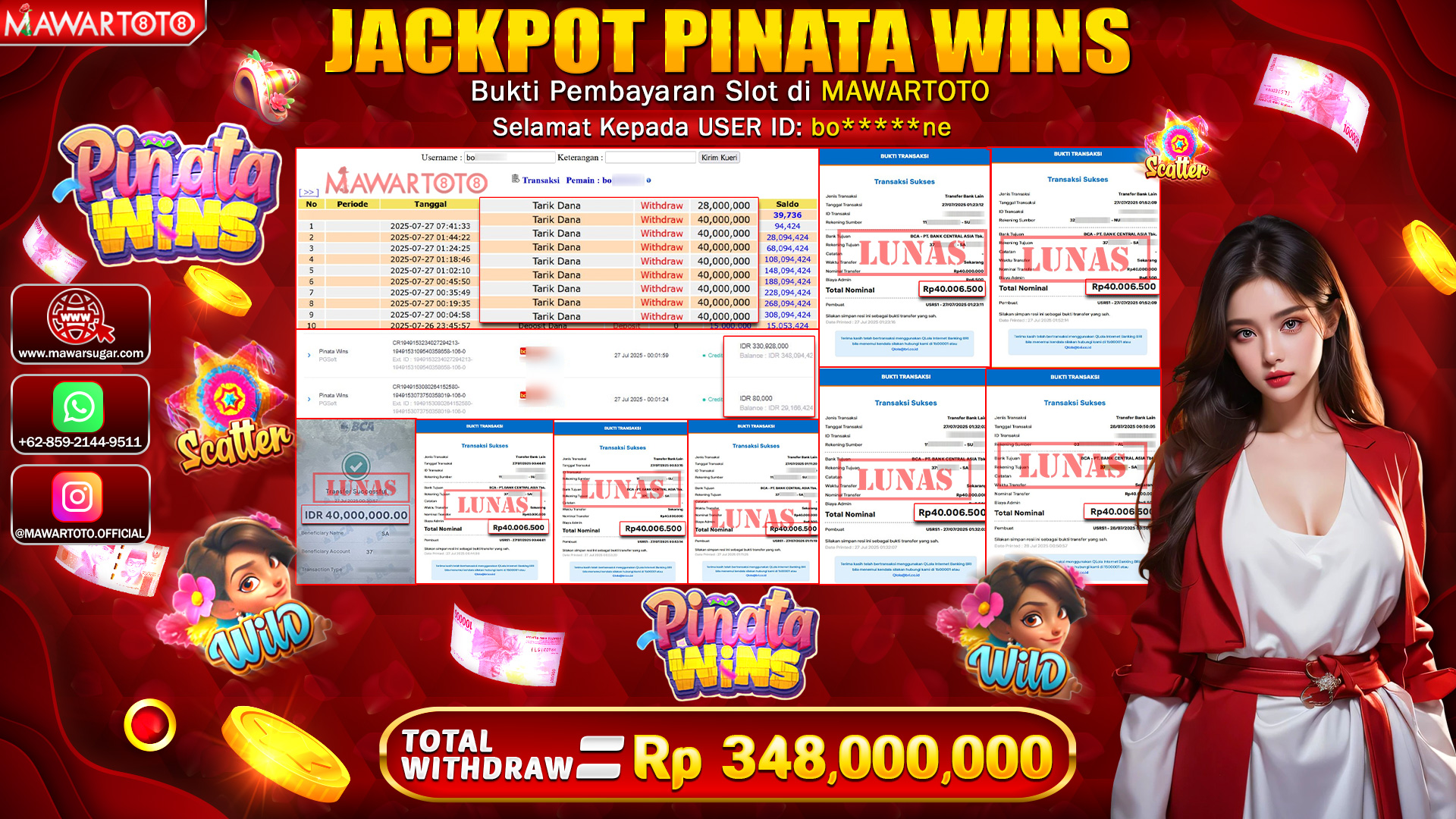JACKPOT PINATA WINS