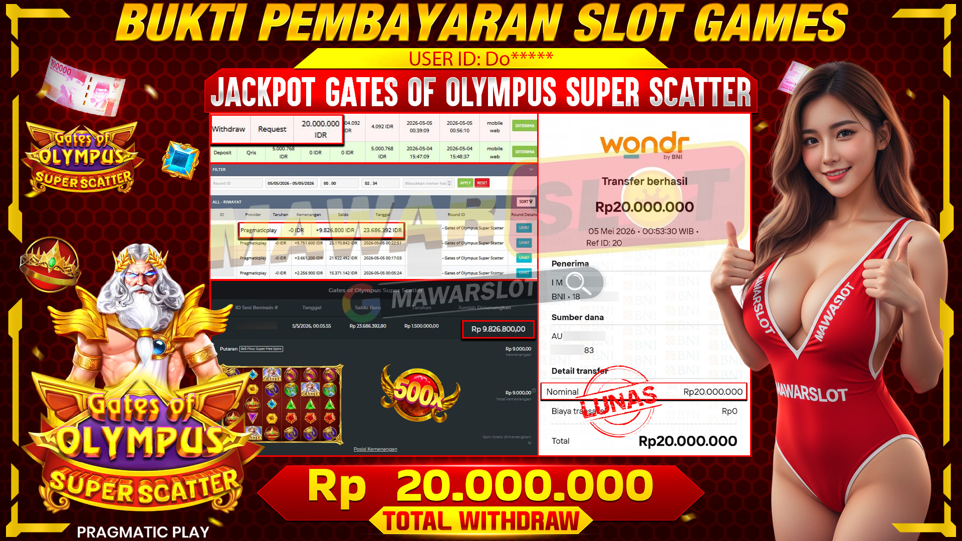 GATES OF OLYMPUS GACOR HARI INI, SIAP BANJIR PETIR MAXWIN!
