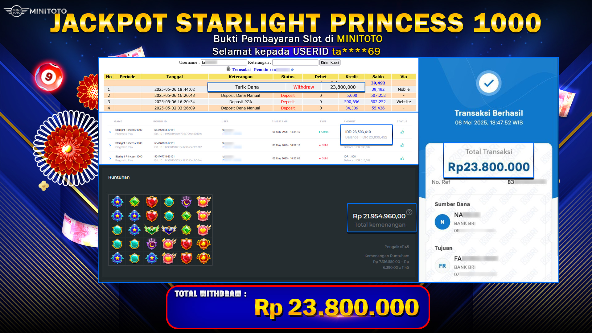 JACKPOT STARLIGHT PRINCESS 1000