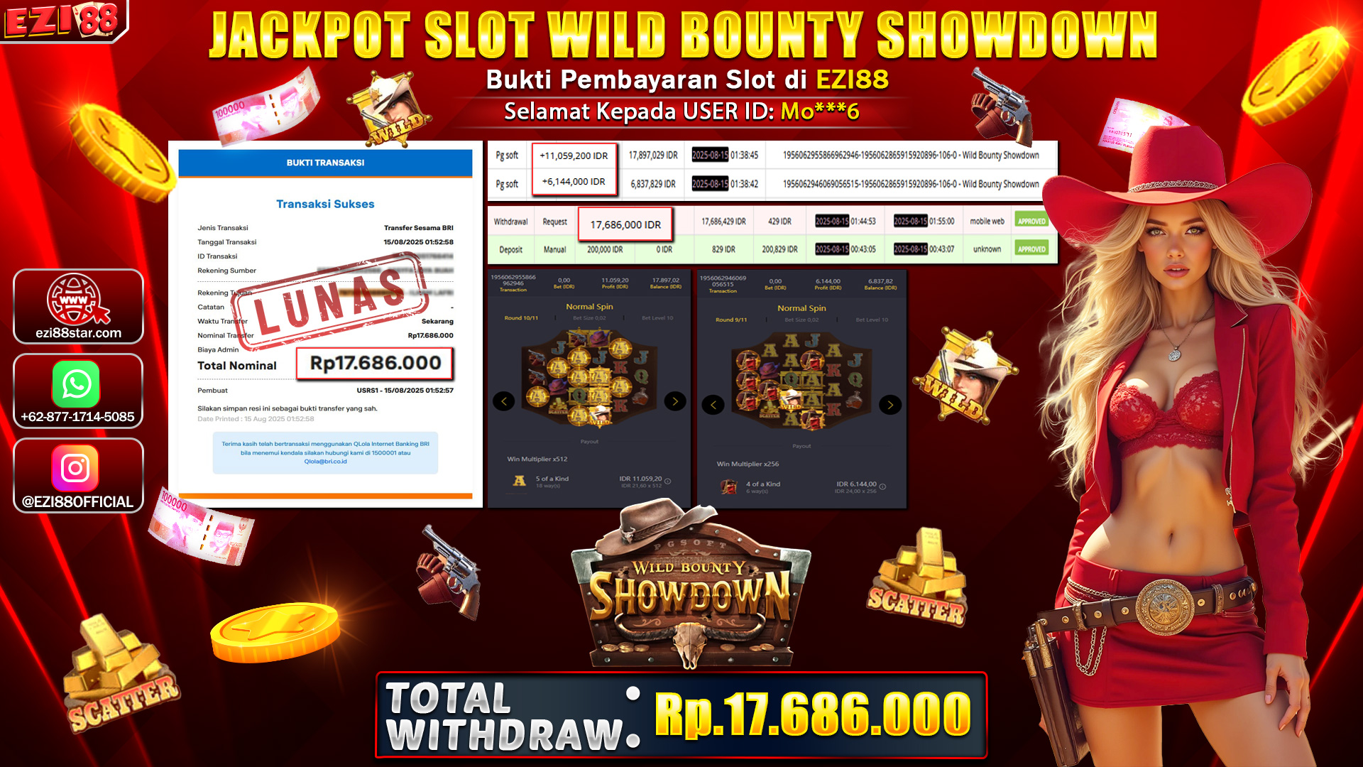 JACKPOT SLOT WILD BOUNTY SHOWDOWN
