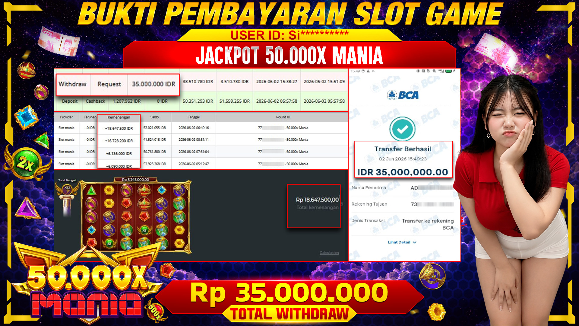 50.000X Mania: Sekali Meledak, Dompet Ikut Bersorak!