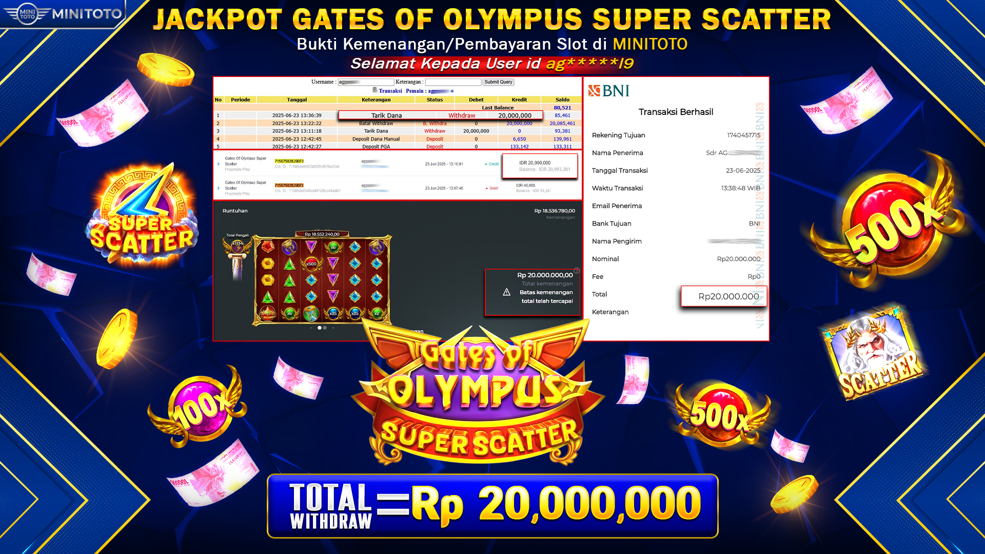 JACKPOT Gates Of Olympus Super Scatter
