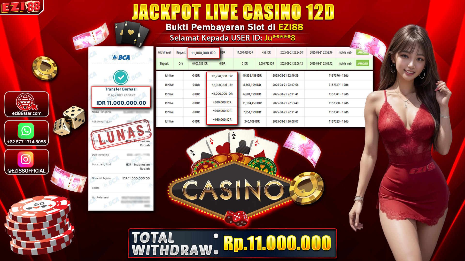 JACKPOT LIVE CASINO 12D