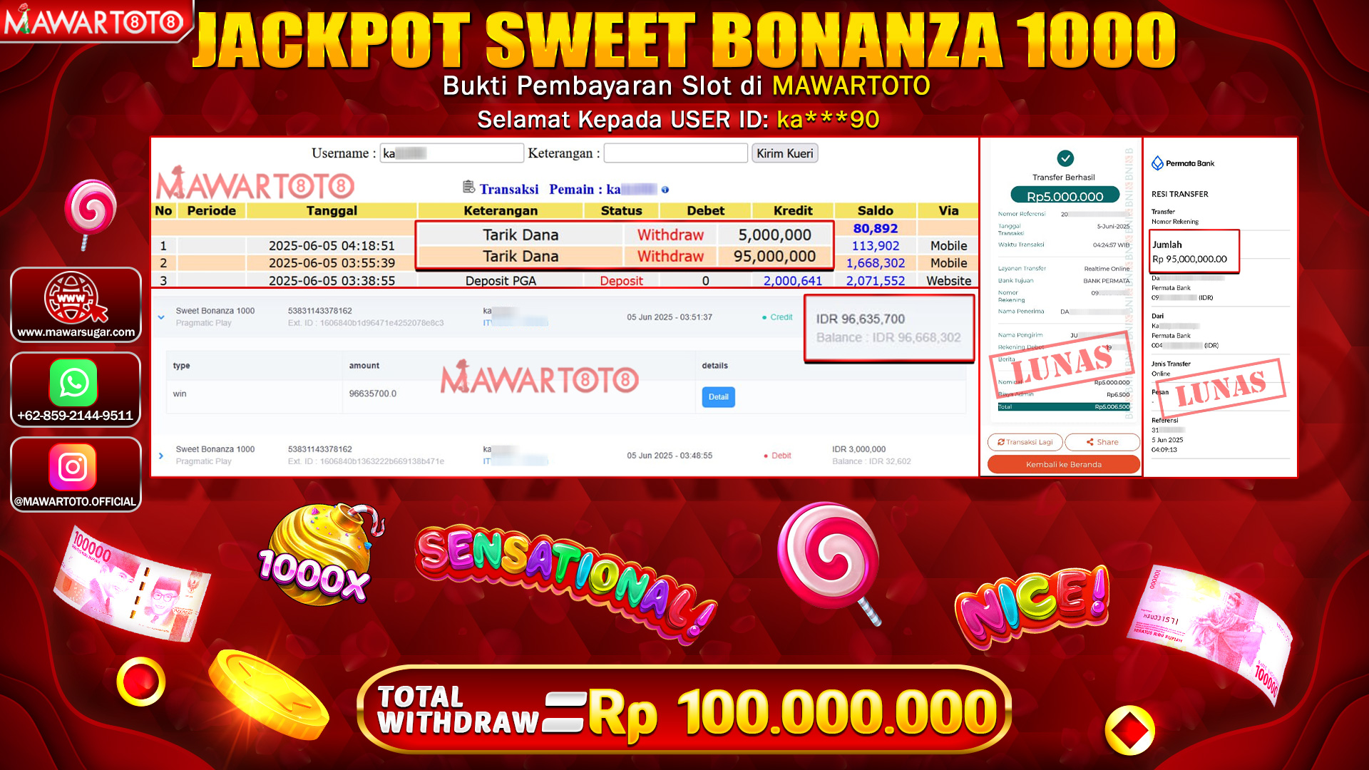 JACKPOT SWEET BONANZA 1000