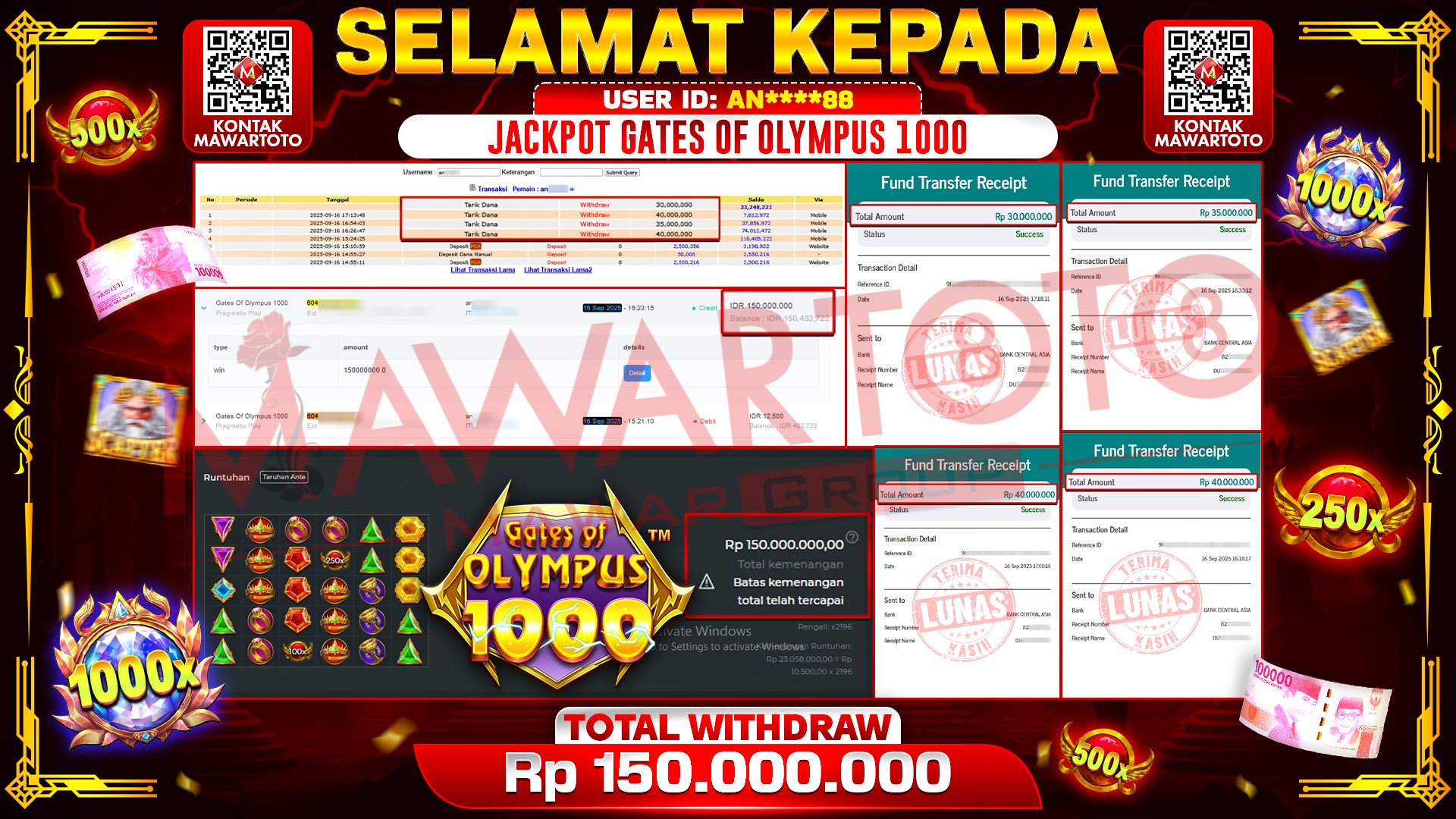 JACKPOT GATES OF OLYMPUS 1000