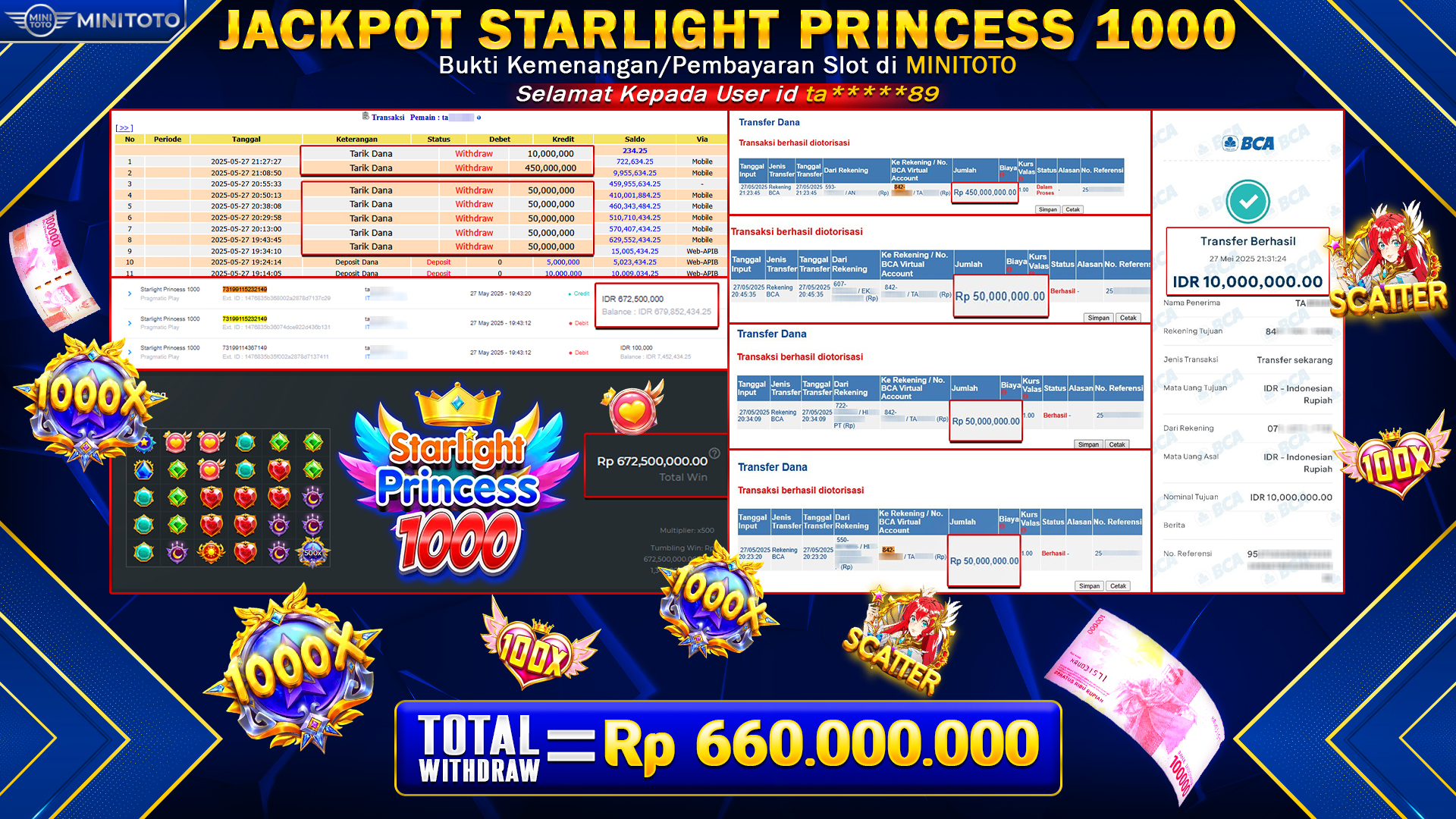 JACKPOT STARLIGHT PRINCESS 1000