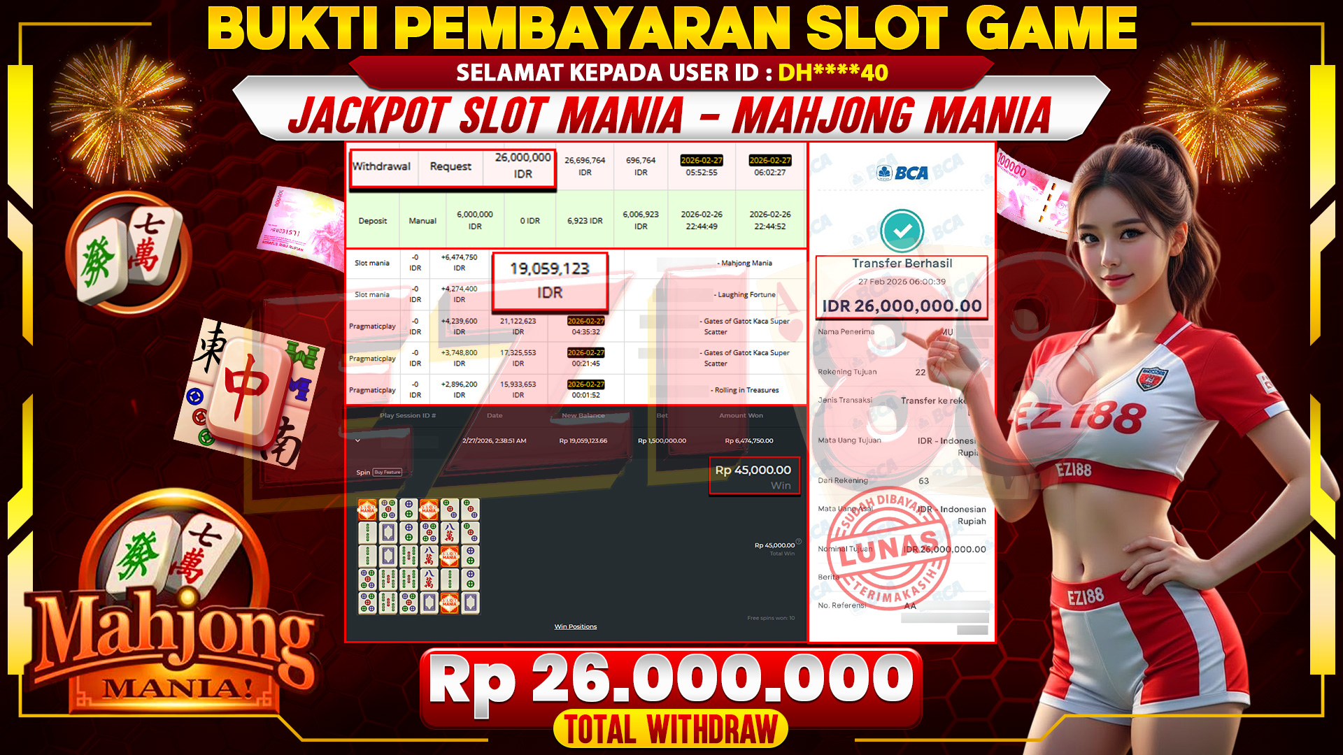 JACKPOT SLOT MANIA - MAHJONG MANIA