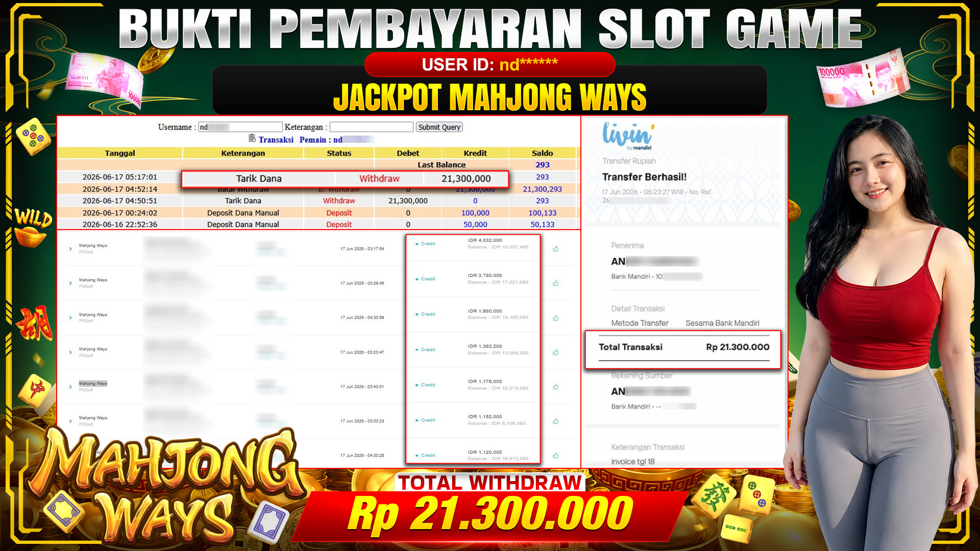 💰🎉 TOTO80 – JACKPOT SLOT MAHJONG  WAYS  RP. 21.300,000,-  TELAH DIBAYARKAN!💰🎉