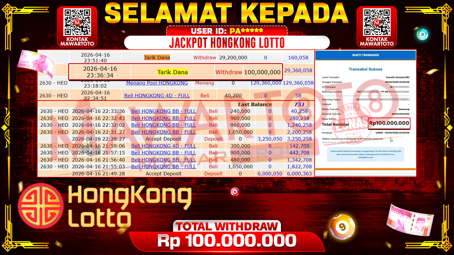 JACKPOT HONGKONG LOTTO