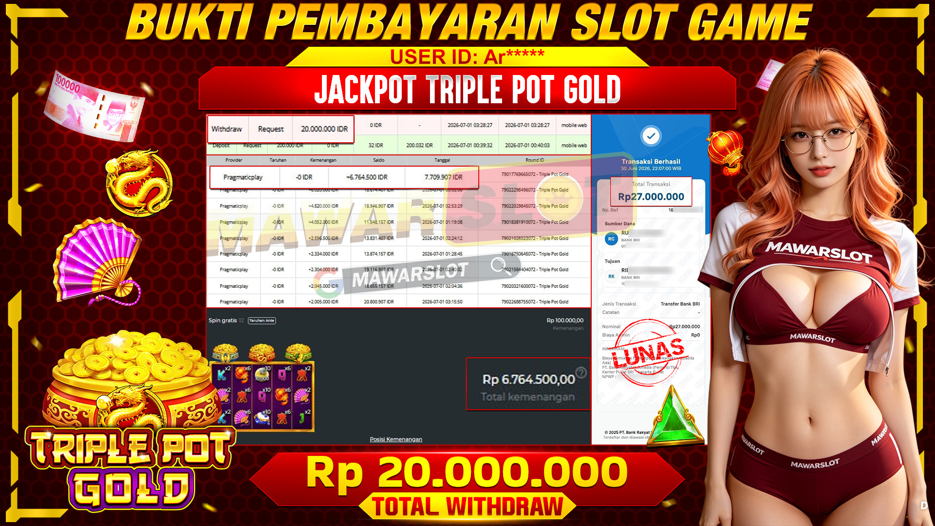 Triple Pot Gold: Mesin Cuan dengan Pot Emas Tanpa Henti!
