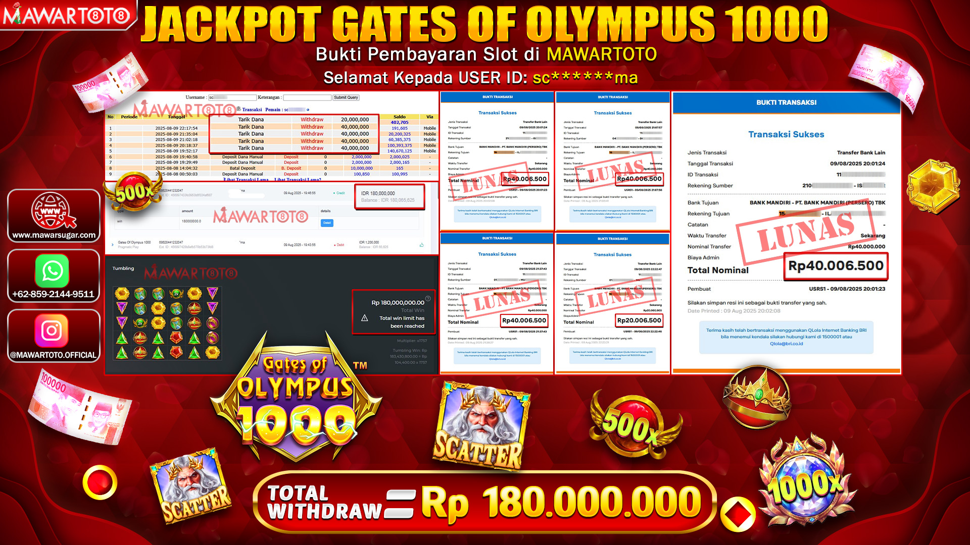 JACKPOT GATES OF OLYMPUS 1000