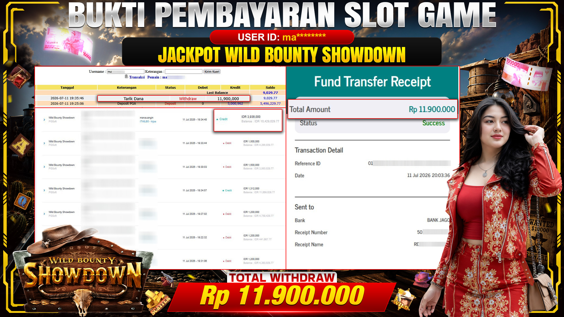 💰🎉 TOTO80 – JACKPOT SLOT WILD BOUNTY SHOWDOWN  RP. 11.900.000,- TELAH DIBAYARKAN!💰🎉