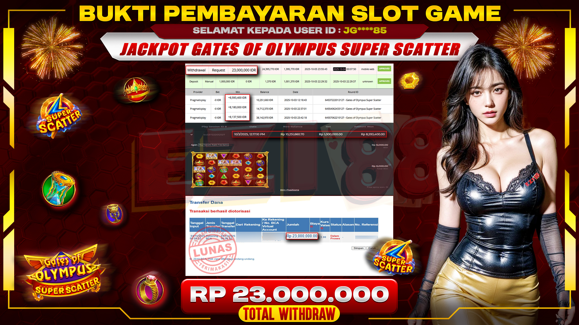 JACKPOT GATES OF OLYMPUS SUPER SCATTER