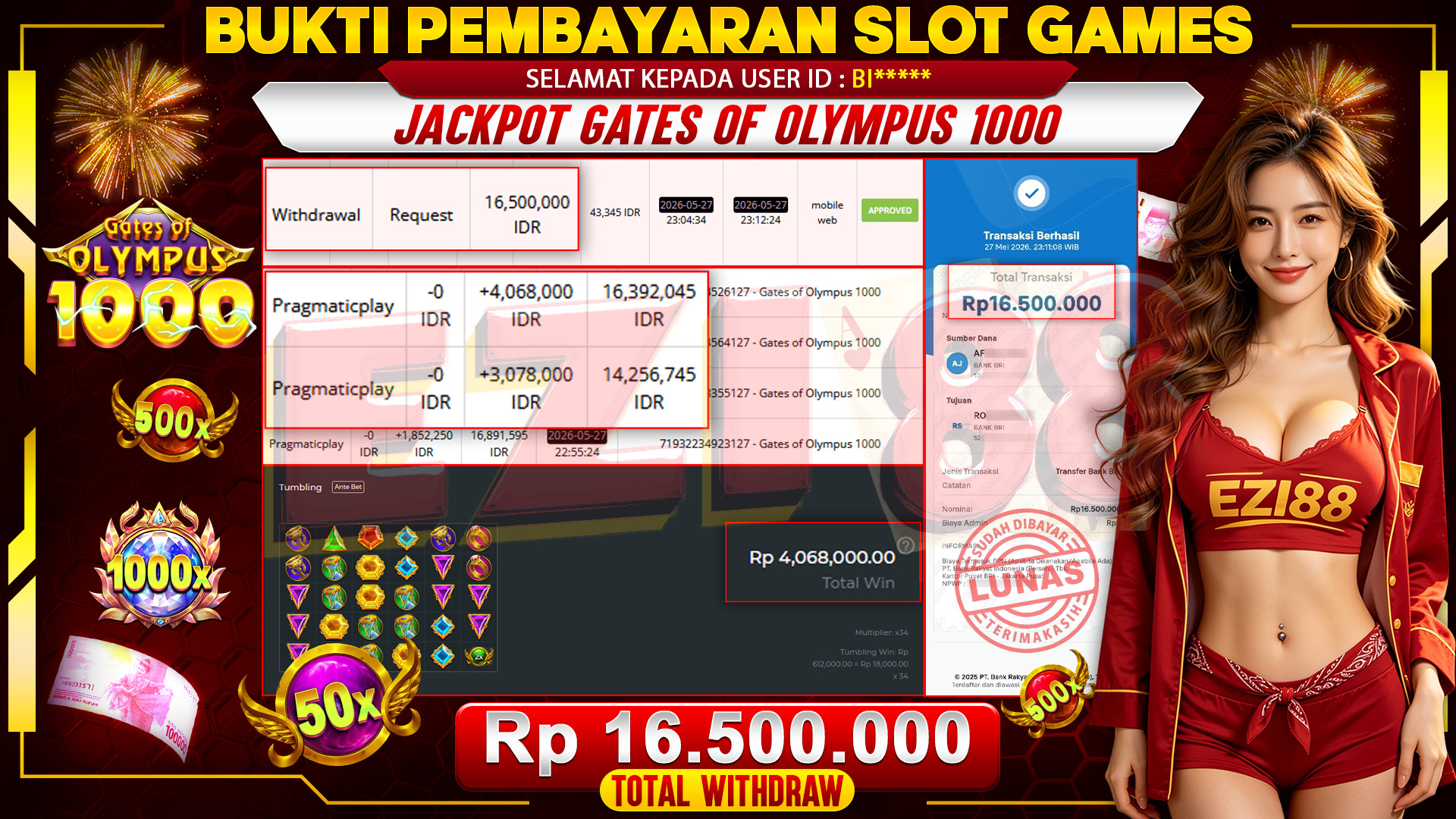 JACKPOT GATES OF OLYMPUS 1000