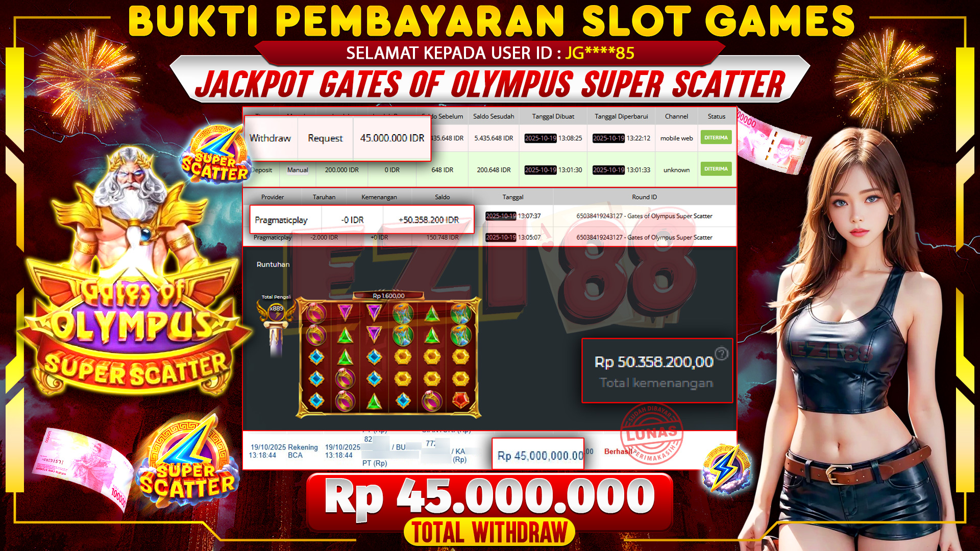 JACKPOT GATES OF OLYMPUS SUPER SCATTER