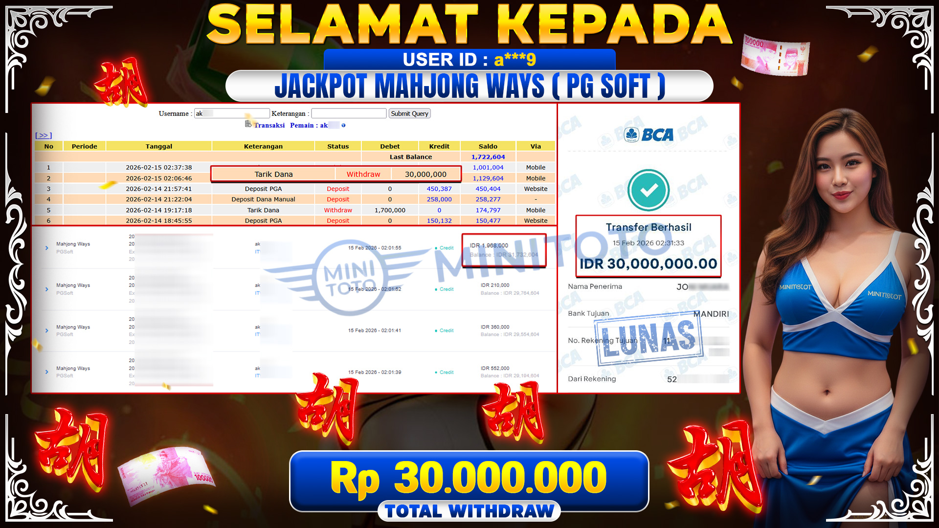 JACKPOT MAHYONG WAYS - PG SOFT