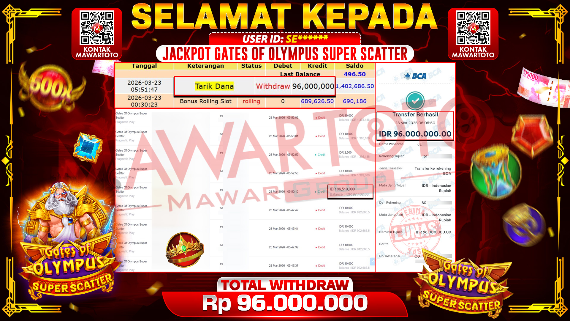 JACKPOT GATES OF OLYMPUS SUPER SCATTER