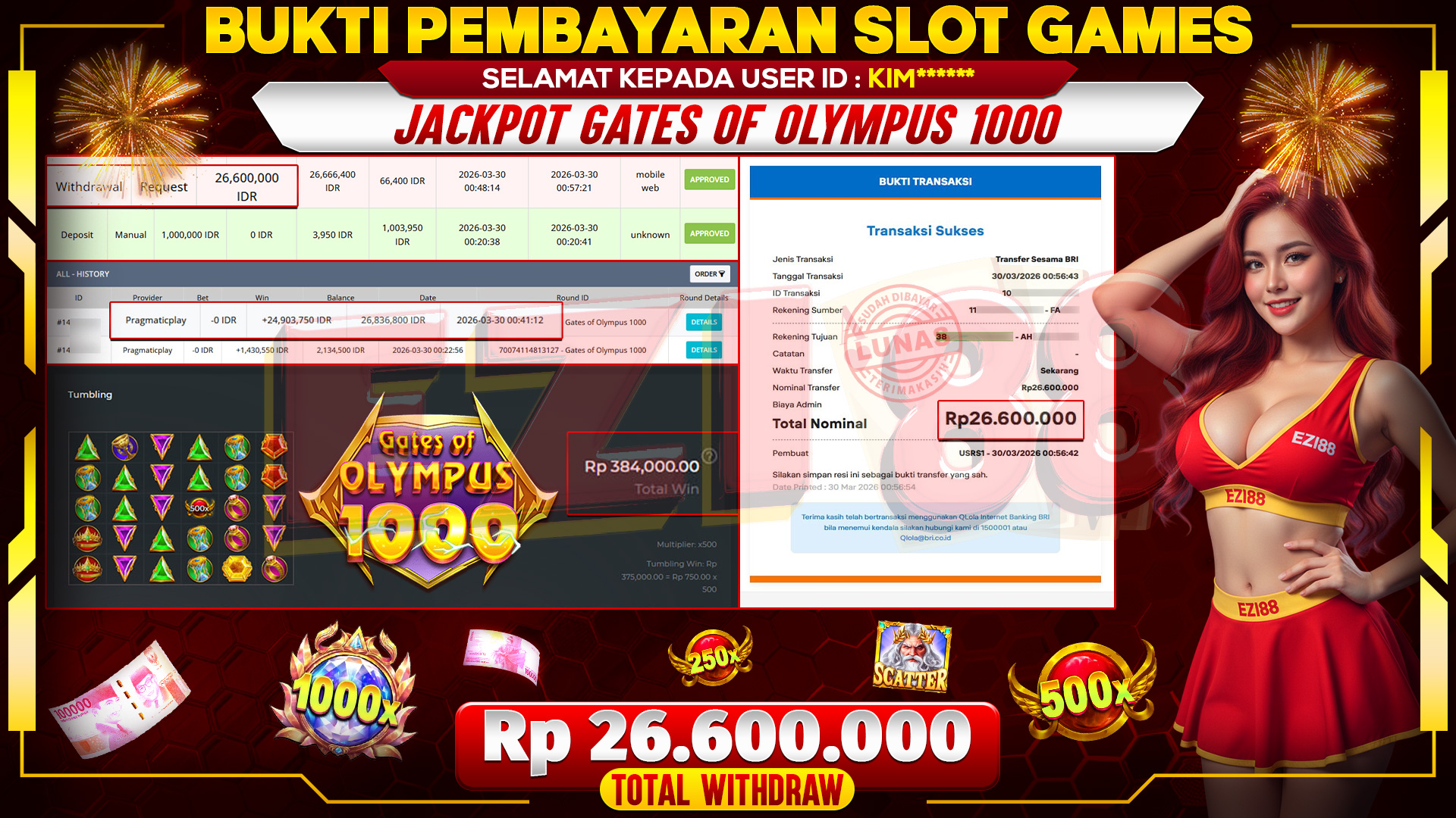 JACKPOT GATES OF OLYMPUS 1000