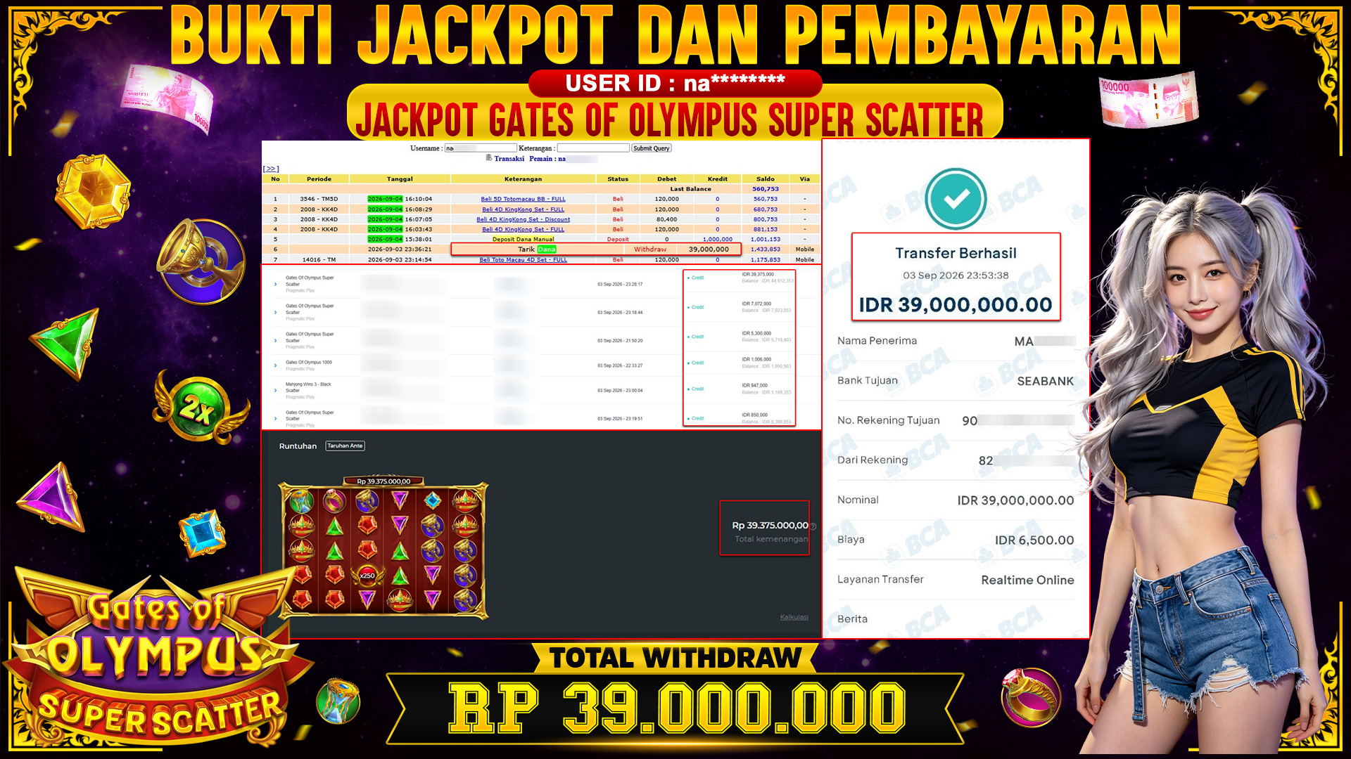 JACKPOT Gates Of Olympus Super Scatter 