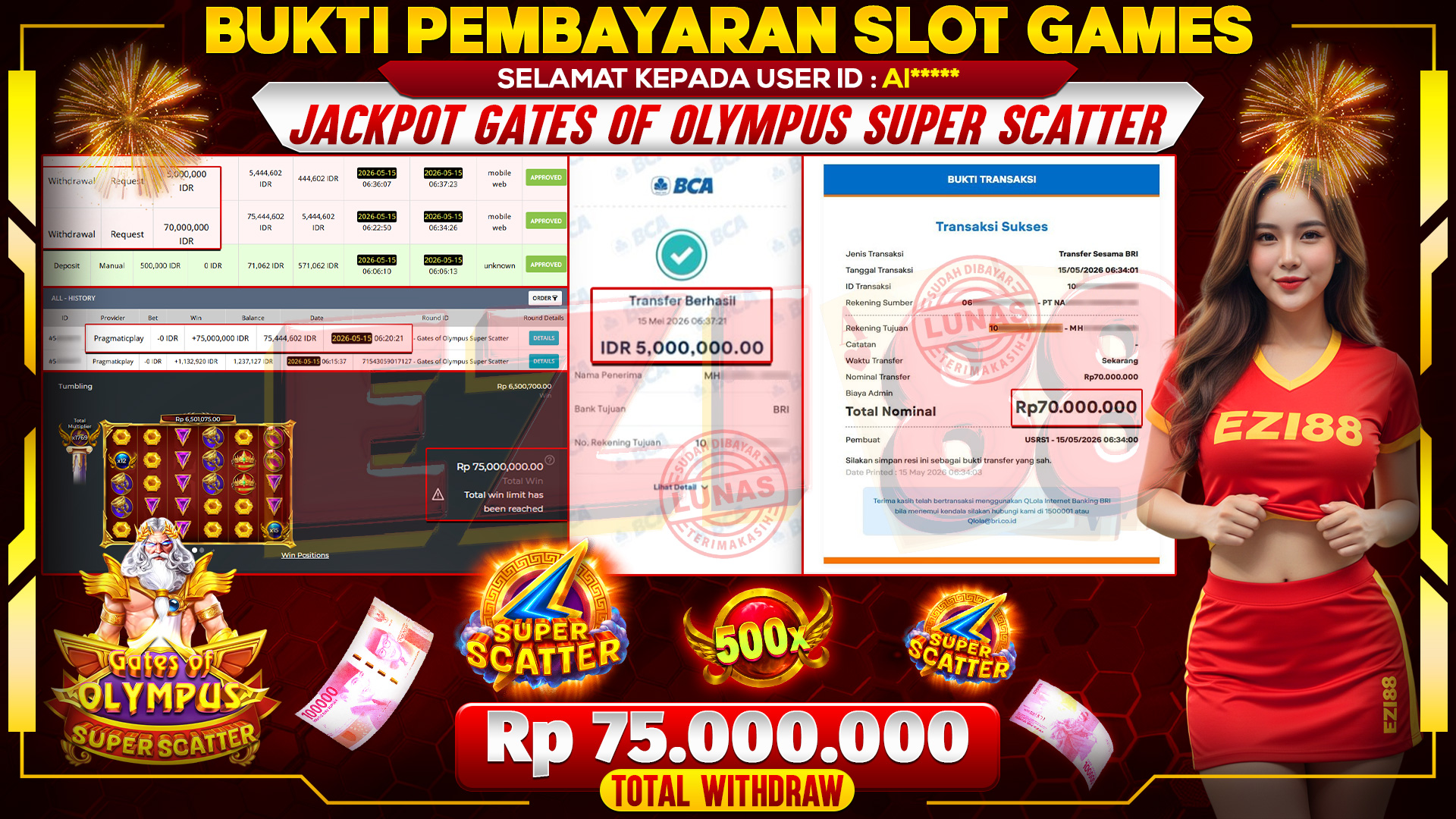 JACKPOT GATES OF OLYMPUS SUPER SCATTER