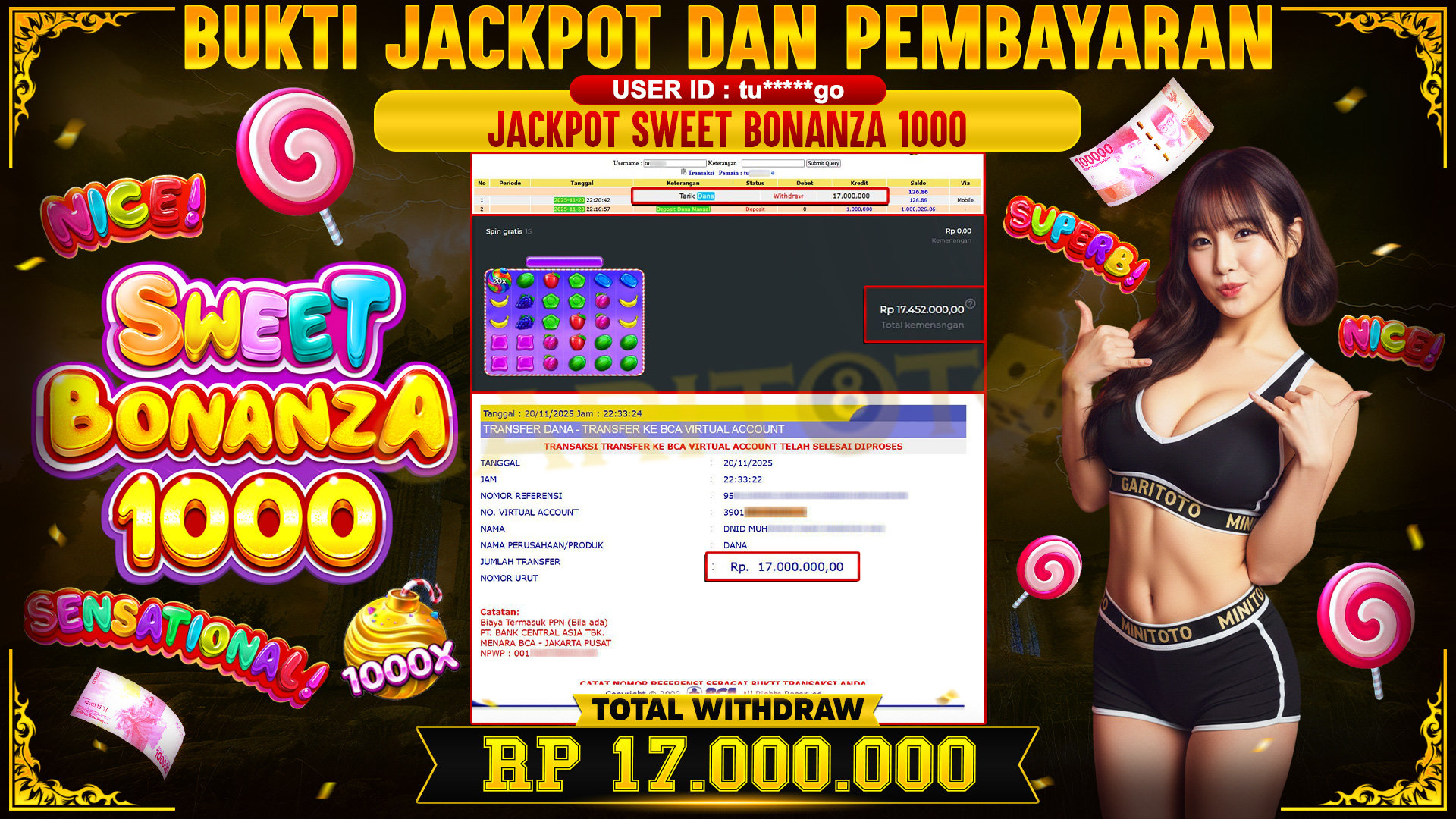 JACKPOT SWEET BONANZA 1000