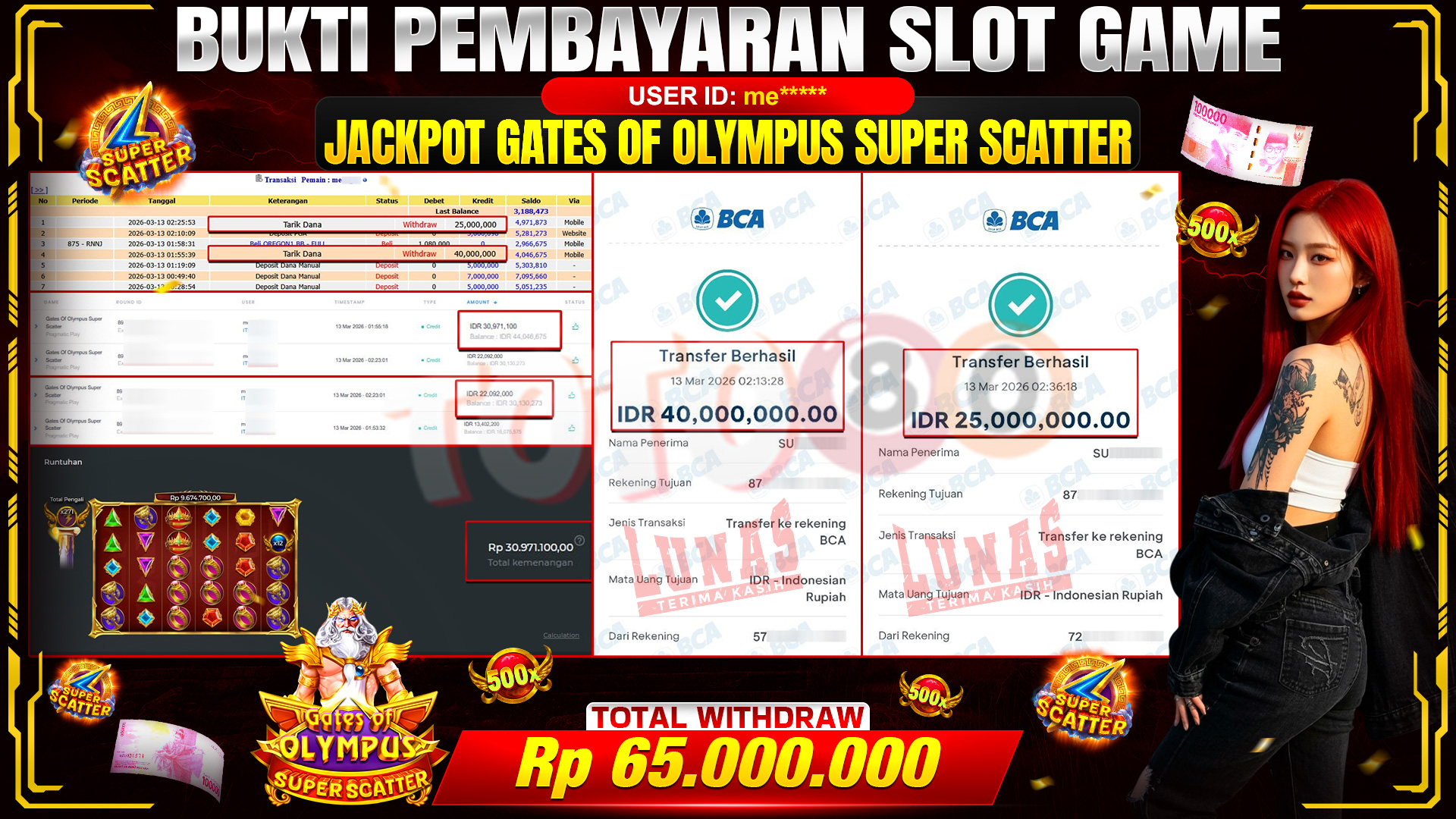 🎉 TOTO80 – JACKPOT SLOT GATES OF OLYMPUS SUPER SCATTER. RP. 65,000,000,- TELAH DIBAYARKAN! 🎉