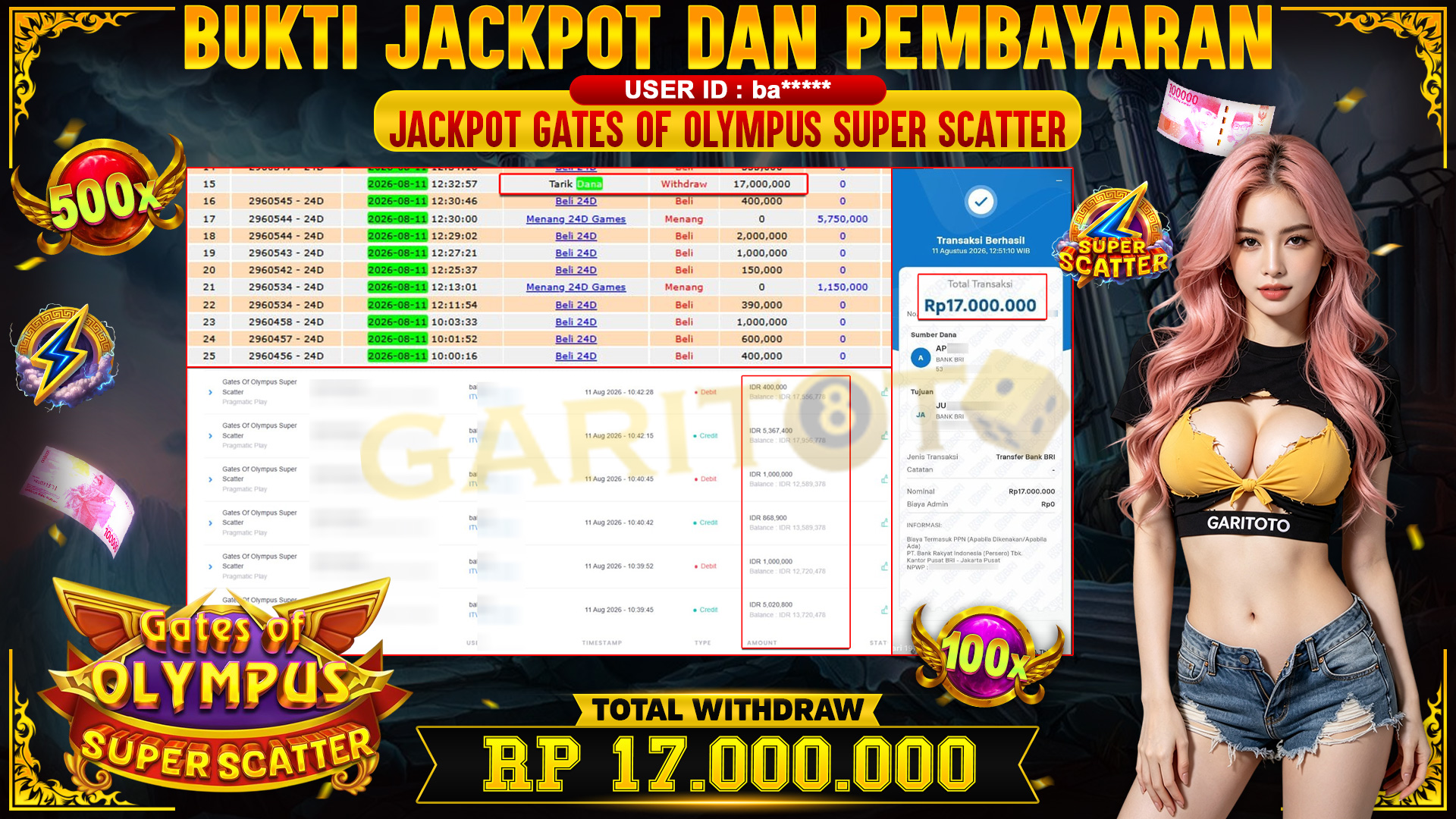 JACKPOT GATES OF OlYMPUS  SUPER SCATTER