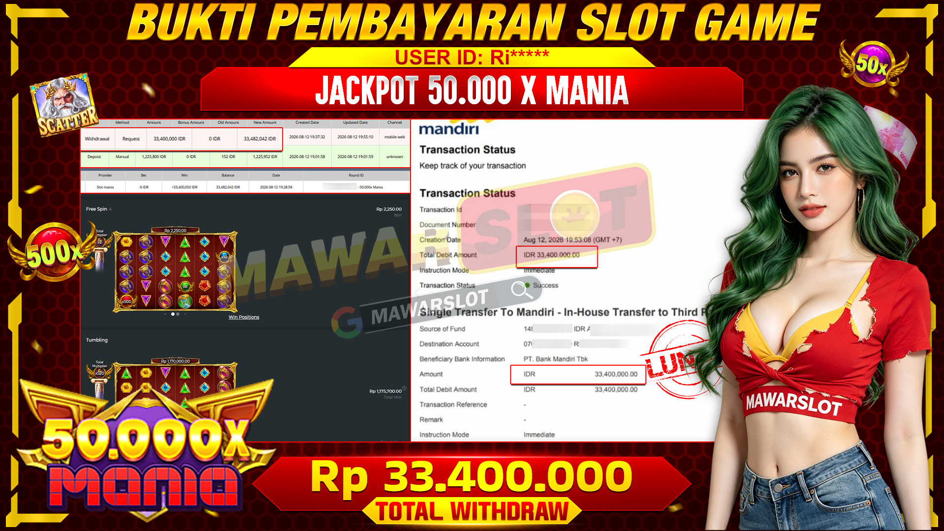 Guncangan Maxwin Dahsyat! Rasakan Ledakan Cuan 50.000x Mania Paling Gacor Hari Ini!