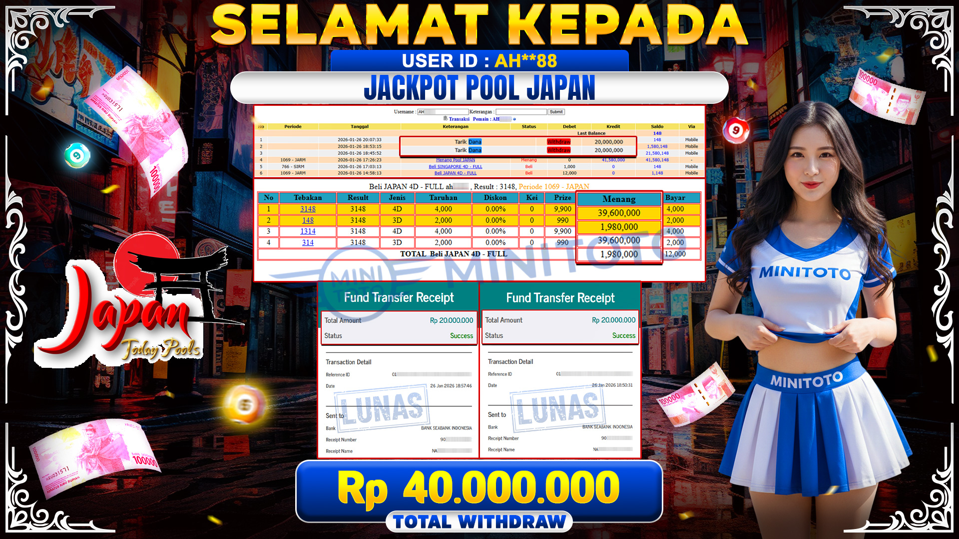 JACKPOT POOL JAPAN