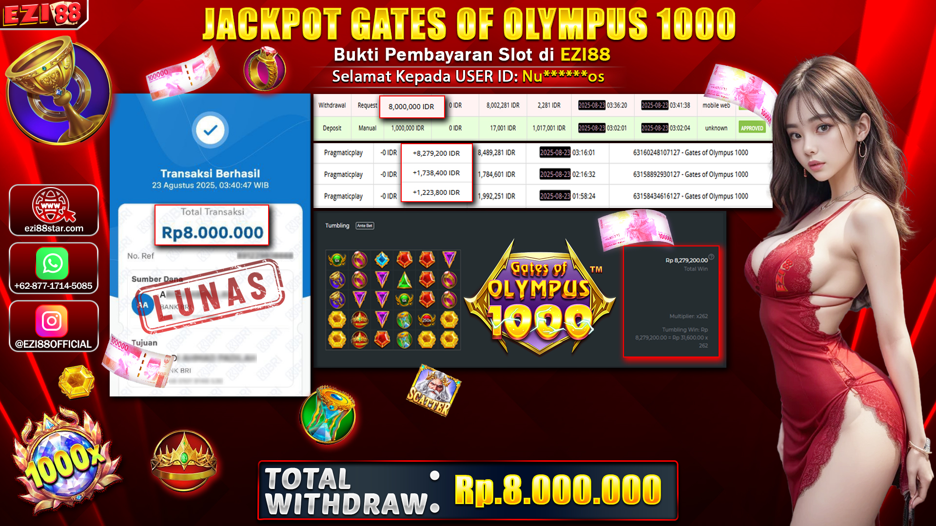 JACKPOT GATES OF OLYMPUS 1000