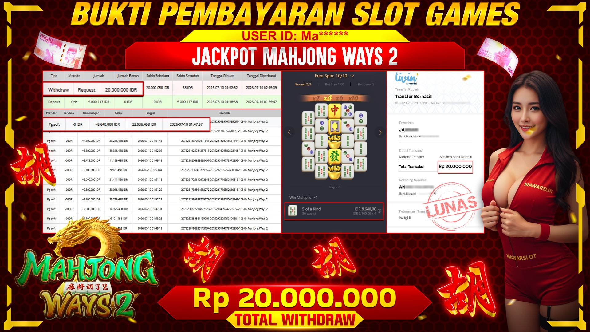 Mahjong Ways 2: Si Paling Gacor, Ubin Keberuntungan Siap Cairkan Cuan!