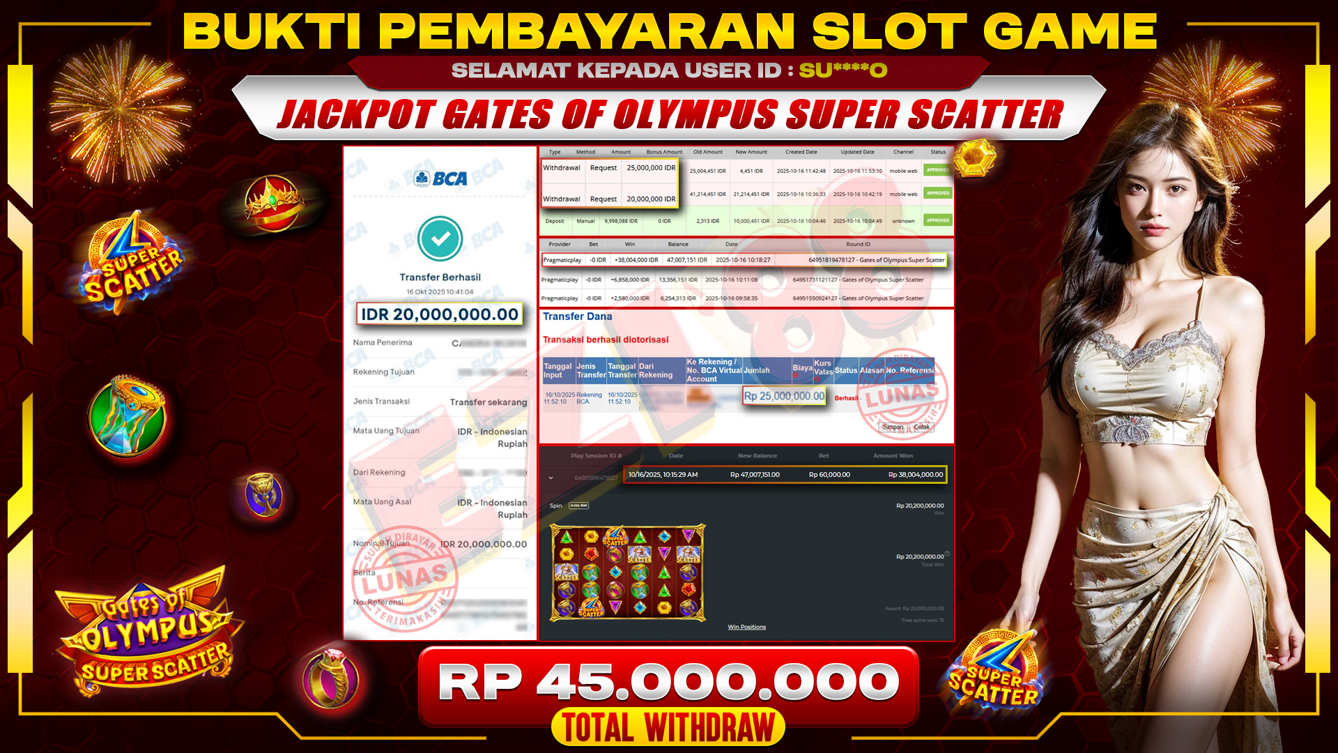 JACKPOT GATES OF OLYMPUS SUPER SCATTER