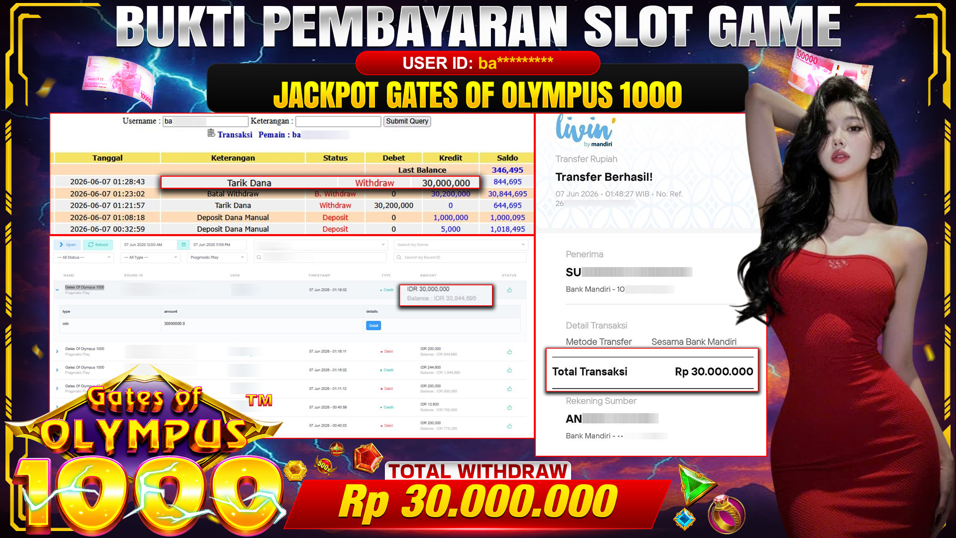💰🎉 TOTO80 – JACKPOT SLOT GATES OF OLYMPUS 1000  RP. 30,000,000,- TELAH DIBAYARKAN!💰🎉