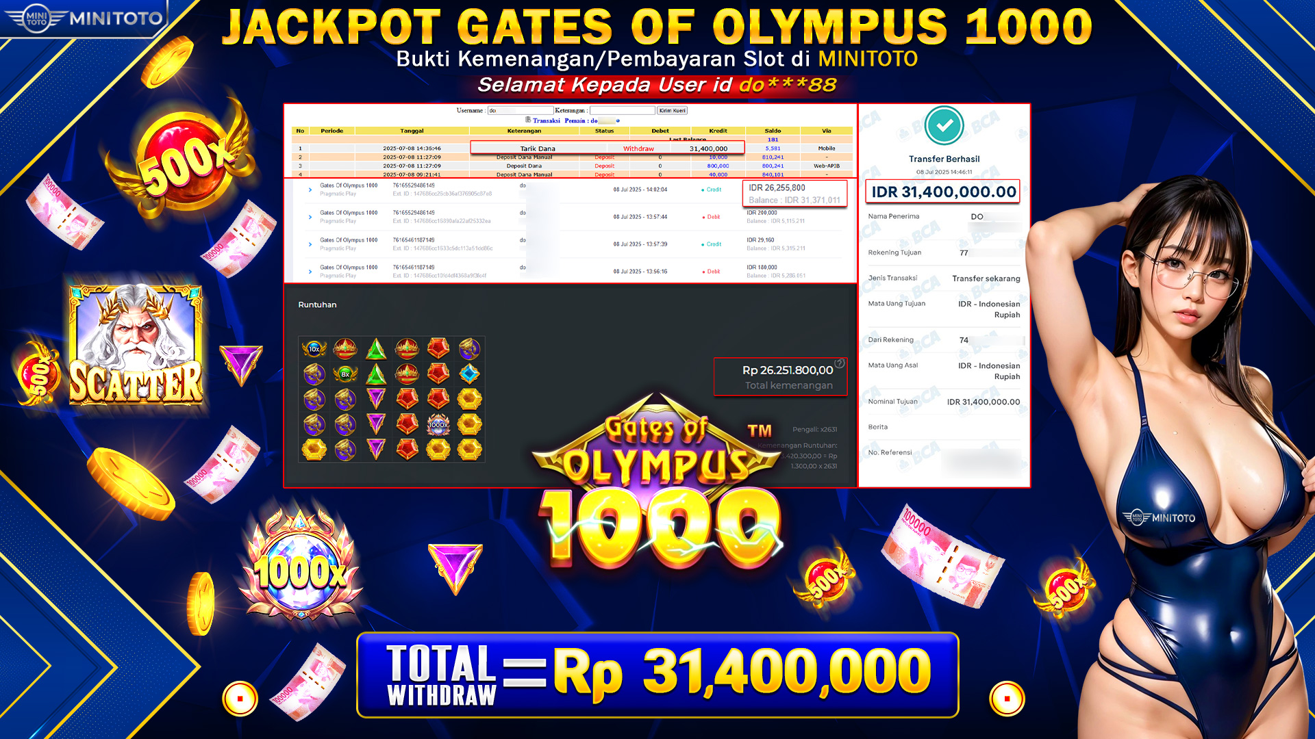 JACKPOT GATES OF OLYMPUS 1000