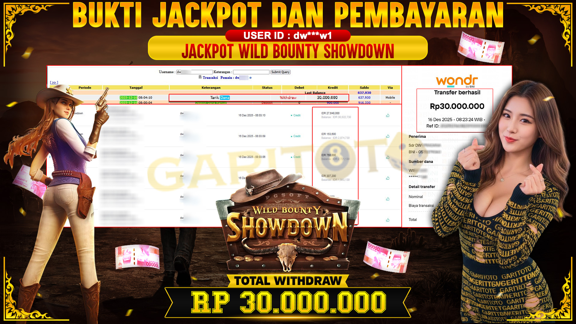 JACKPOT  WILD BOUNTY SHOWDOWN