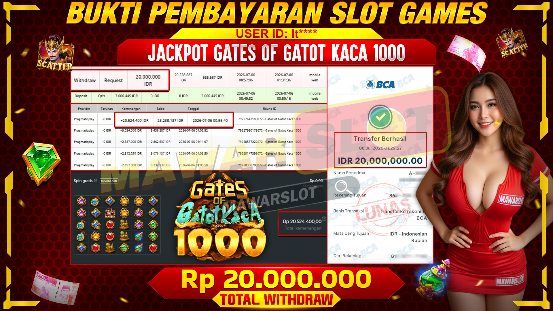 Bangkitkan Kekuatan Gatot Kaca 1000! Saatnya Menjemput Kemenangan Legendaris