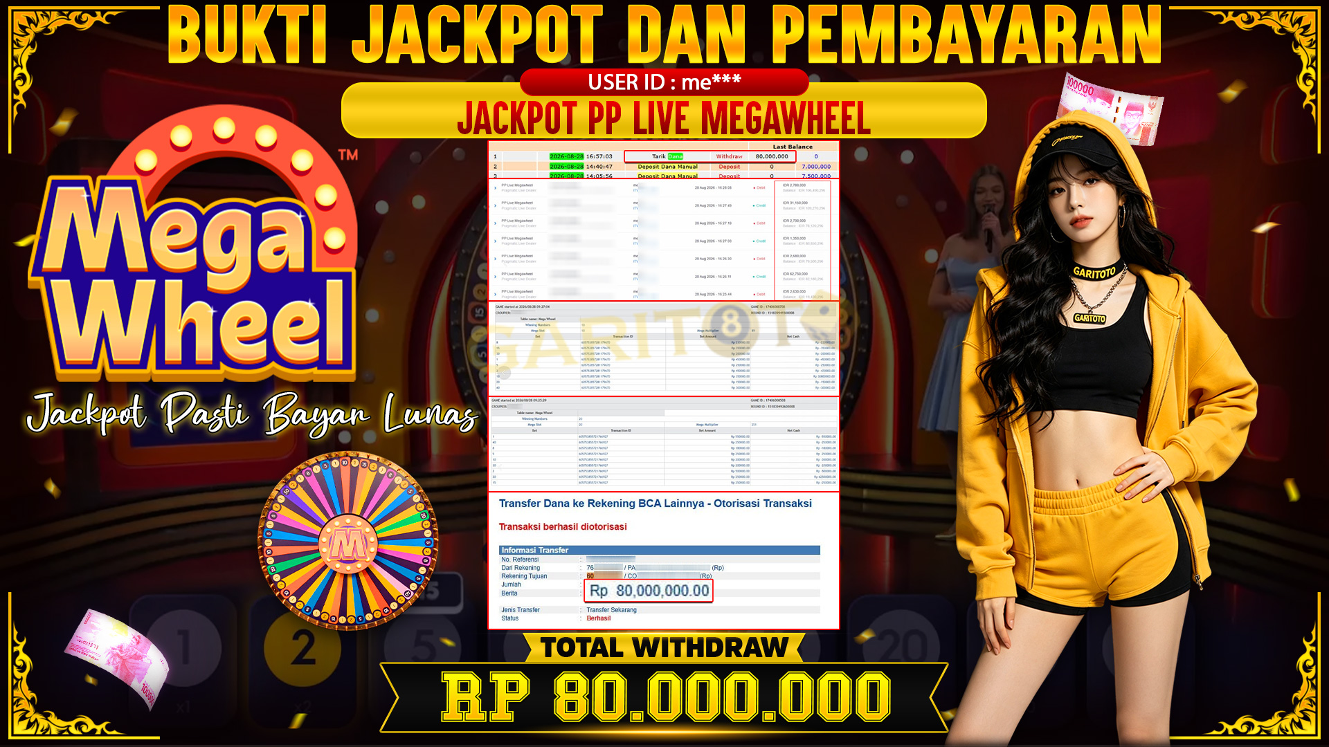 JACKPOT PP Live Megawheel