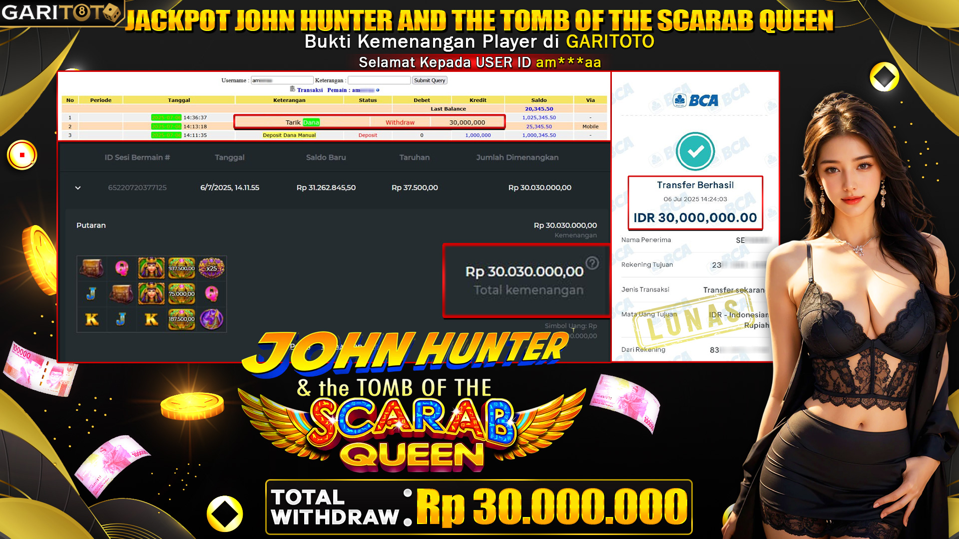 JACKPOT JOHN HUNTER AND THE TOMB OF THE SCARAB QUEEN