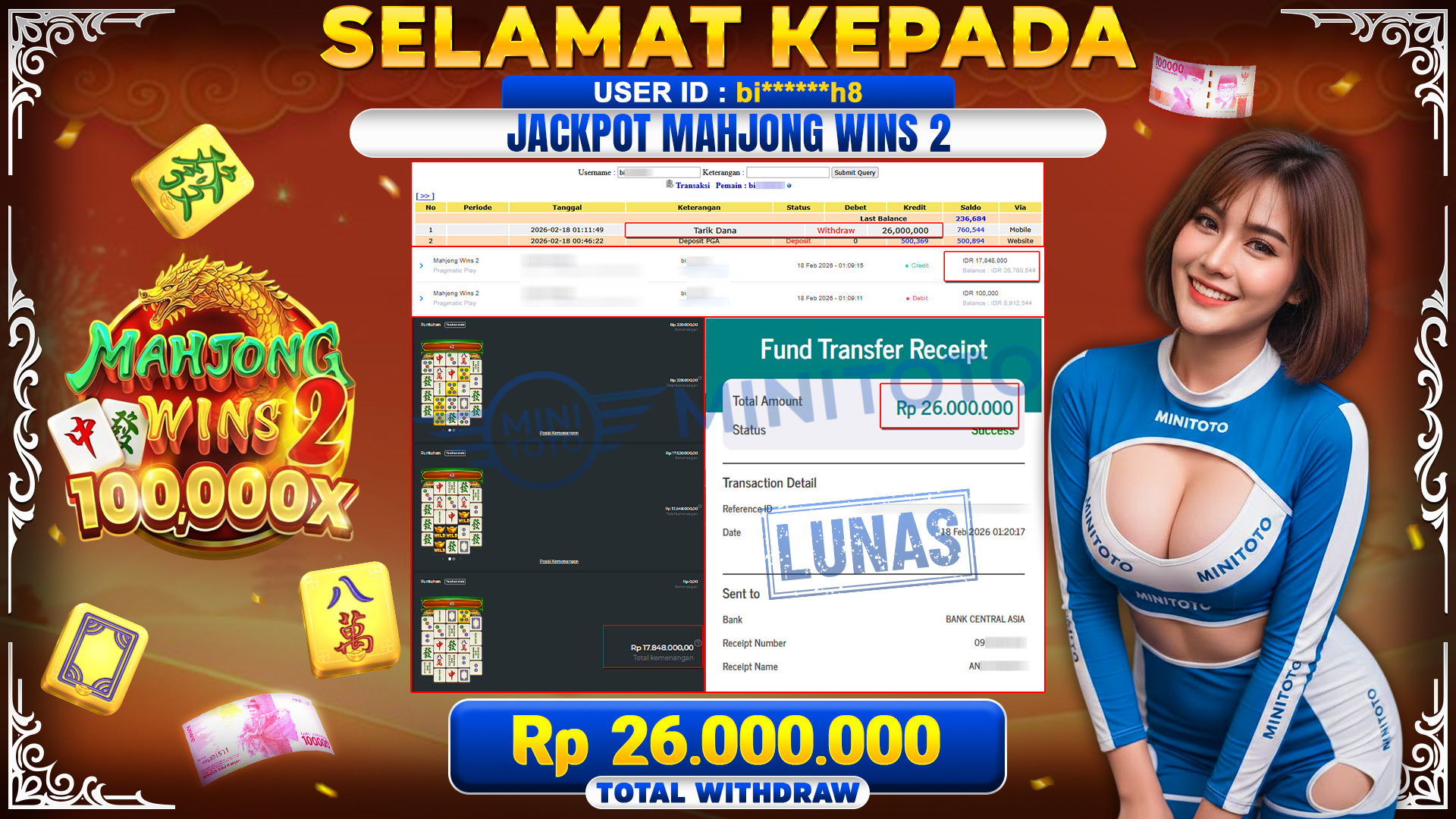 JACKPOT SLOT MAHYONG WINS 2